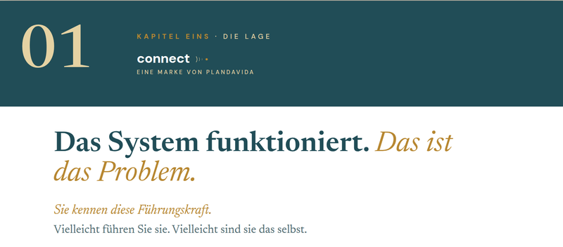 Seite aus dem Dossier: Auftakt des ersten Kapitels, Das System funktioniert, das ist das Problem Seite aus dem Dossier: Auftakt des ersten Kapitels, Das System funktioniert, das ist das Problem